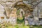 Jervaulx, Ripon, North Yorkshire, England. Jervaulx Abbey, a 12th century Cistercians monastery. Art Print